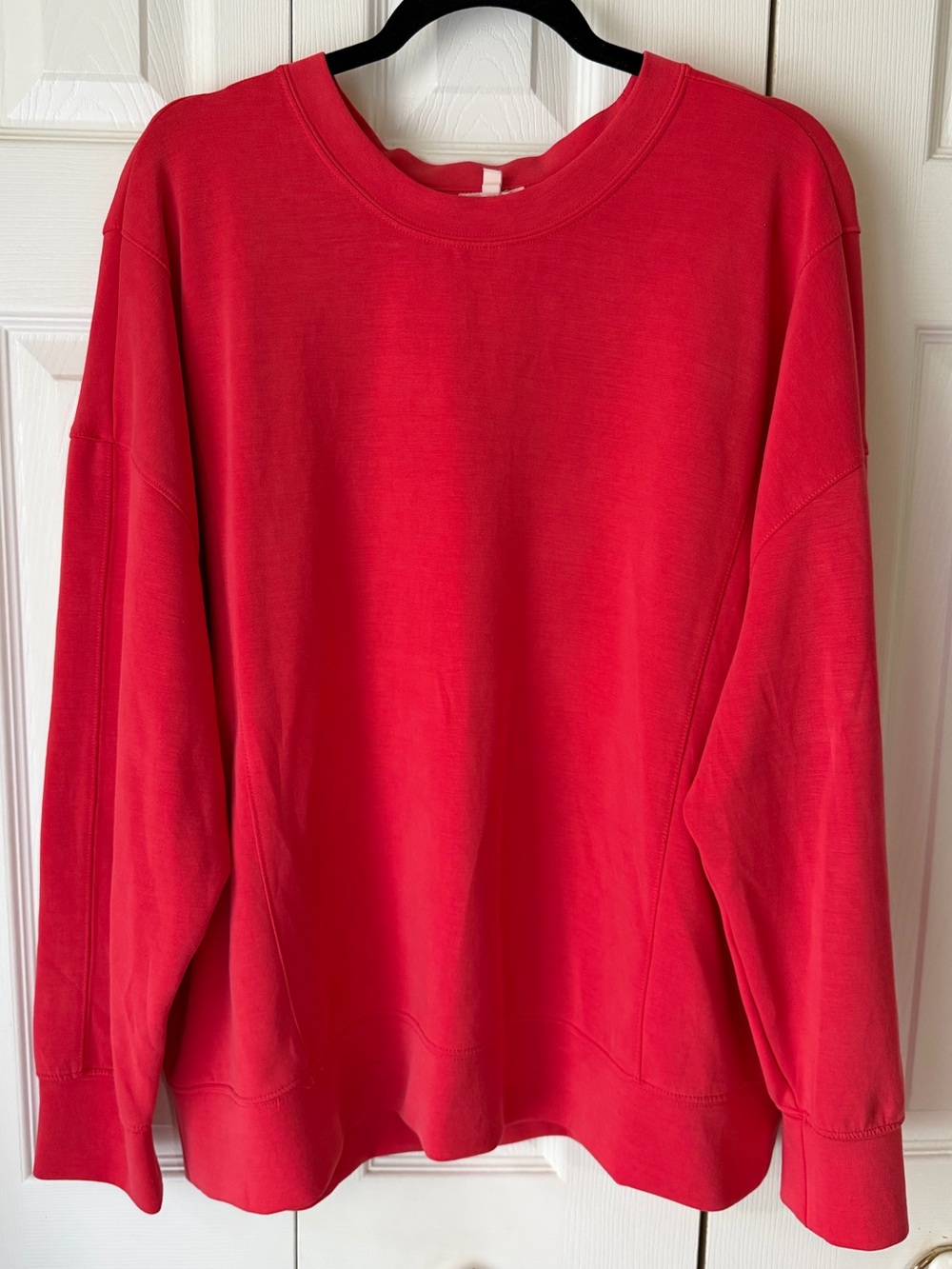 Maurices Red Crewneck Pullover Sweatshirt Soft Stretch Knit Plus 2X